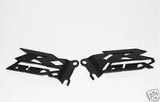 GSX-R GSXR 600 750 1000 SRAD FOOT PEG HEEL GUARDS PLATES NEW! CUT OUT BLACK (For: 2005 Suzuki GSXR600)