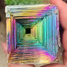 New Listing287g Rainbow Bismuth Ore geode Quartz Crystal Mineral Specimen Reiki Healing