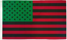 Afro American USA 3x5ft Poly Flag - African Unity - Heritage Flag - Pan-African