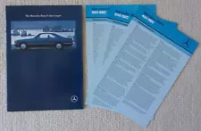 MERCEDES BENZ 420 500 560 SEC orig 1990 UK Mkt Sales Brochure + Specs - S Class