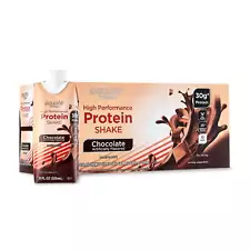 High Performance Protein Shake, Chocolate, 11 Fl Oz, 12 Ct Easy-to-drink Shakes