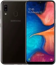 Samsung Galaxy A20 SM-A205U 32GB 3GB RAM Black (GSM Unlocked) Good - SHADOW