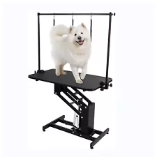 Hydraulic Dog Pet Grooming Table Heavy Duty Big Size Z-Lift w/ Adjustable Arm