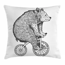 Bicycle Throw Pillow Cases Cushion Cover for Home Accent Decorations 8 Sizes