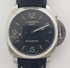 Men's Panerai Luminor GMT Automatic 1950 PAM 320 3 Day Wristwatch 44mm