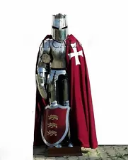 Medieval Wearable Knight Suit Of Armor Crusader Combat Full Body Armour Wearable