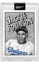 Topps PROJECT 2020 Mister Cartoon #79 1952 Jackie Robinson Rookie Card In Hand