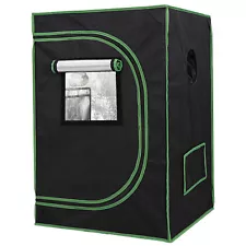 Hydroponic Grow Tent with Observation Window and Floor Tray for Plant Growing