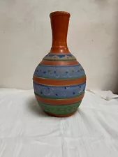 Clay Pottery Southwestern Native American Style Vase