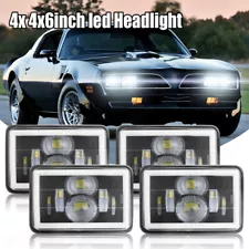 4PC 4x6" LED Headlights High Low H4 Fit For GMC C4500 C5500 Topkick 2003-2009 (For: More than one vehicle)