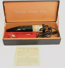 Medical Quackery Quack Science Master Violet Ray Machine w/ 1 Wand Tested Works