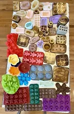 HUGE Silicone Mold Lot for Wax, Resin, Beeswax candle making. 60 Molds Total