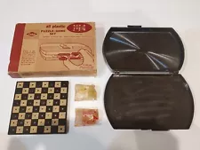 Vintage 1940s Lowe Chess Travel Set