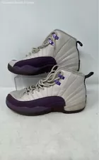 Nike Boys Air Jordan 12 Retro 510815-001 Gray Purple Sneaker Shoes Size 7Y