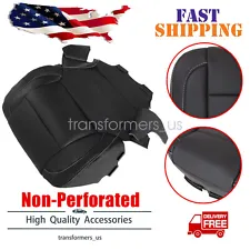 For 2014-2019 Chevy Silverado SLT SLE Z71 Driver Bottom Leather Seat Cover Black (For: More than one vehicle)