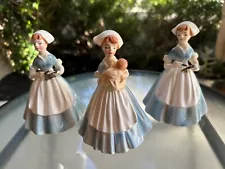 Vintage Japan Lefton #2739 Nurse Figurines with Baby & Clipboard Lot of 3