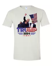 Donald Trump Shot T-SHIRT - Support TRUMP 2024- FREE SHIPPING