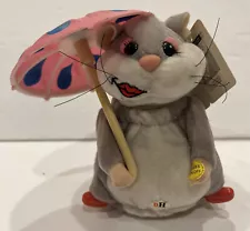 NEW OTHER Gemmy Dancing Hamster Sings “Its Raining Men” w/ Umbrella Valentine