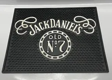 Jack Daniels Old No 7 Tennessee Whiskey Rubber Bar Mat 13 3/4” X 10 7/8”