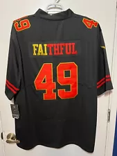 New 49ers Custom "Faithful 49er" NFL Stitched Jersey 2XL. Ships within 1 day