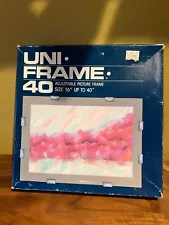 New(old stock) UNIFRAME 40 DIY PICTURE FRAME-adjustable size artwork display NIB