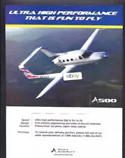 ADAM AIRCRAFT ENGLEWOOD COLORADO A500 ULTRA HIGH PERFORMANCE AD