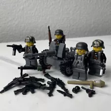 LEGO German WW2 Pak 40 Lot #4 Minifigures Accessories Made With/ Real Bricks