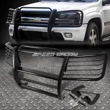 FOR 02-09 CHEVY TRAILBLAZER EXT BLACK MILD STEEL FRONT BUMPER BRUSH GRILL GUARD