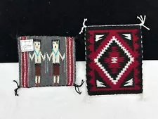 2 Miniature Navajo Rugs