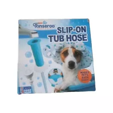 Rinseroo Tub Faucet Sprayer Attachment. Slip-On Dog Shower Hose for Bathtub Fauc