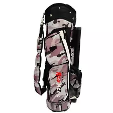 Dunlop Red Neck Camo Cart Golf Bag 6 Way Strap Rain Cover John Daly