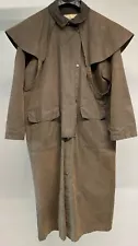 Sydney Oilskin Trench Coat Mens Cowboy Western Duster Vintage Jacket Snap