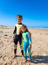 Kids Boys Girls Wetsuit Full Body 3MM Neoprene Thermal Long Sleeve Swimsuit US