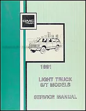 1991 GMC Sonoma Pickup Truck and Jimmy Shop Manual S15 Repair Service Book (For: 1991 GMC Sonoma)