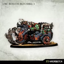 Ork Warbiker Mob Squighog Bike Nob Biker Boyz Kromlech Orc Boss on Blitzbike 3