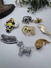 Figural brooch lot- Brooch Animal For Sale- Lote Brooch Collection ð¶ð