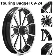 Touring Bagger 21x3.5 Front Wheel Rim Dual Disc Hub for Harley Street Glide 09+