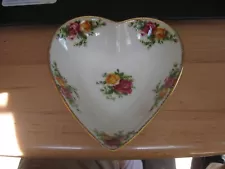 Royal Albert Old Country Roses Heart Shaped Dish Bone China