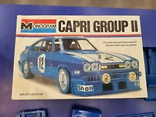 MONOGRAM 1/24 Capri Group II Colored Plastic Race Car Model Kit #2108 - LOOK!