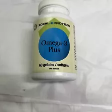 Ideal Protein Omega-3 Plus 60 softgels FREE SHIP BB 01/31/25