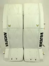 Vaughn Velocity V6 2200 Pro Senior Goalie Leg Pads Size 34+2 White (0808-4715)