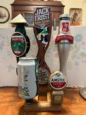 Lot Of 5 Beer Tap Handle with Display Stand