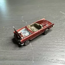 1968 Mattel Hot Wheels Redline Classic 57 T-Bird Thunderbird Red For Restoration