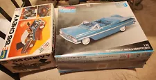 model car junkyard for parts not complete Chevy 1955 coupe and 1959 Convertible