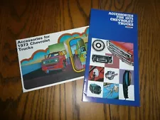 1973 & 1975 Chevrolet Truck Accessories Sales Brochures - Two for One Price