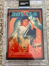 Topps PROJECT 2020 Card 175 George Brett by Matt Taylor W/Box & Bubble Mailer