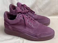 Filling Pieces Low Top Purple Suede Sneaker Shoes Size 39/40