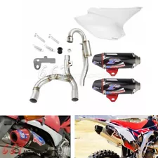 Dirt Bike Dual Pipes Exhaust System Kits For Honda CRF230F CRF150F 2003-2016