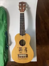 Kaka KUS-DU 21" Mini Soprano Ukulele Spruce Engraving Top Sapele Back & Sides