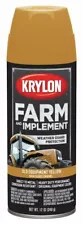 Krylon K01953000 Farm & Implement Spray Paint, High Gloss, Old Equipment Cat Yel